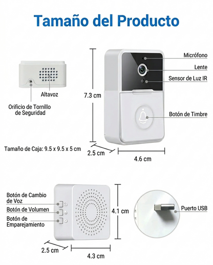 SmartBell Pro – Timbre Inteligente con Cámara WiFi